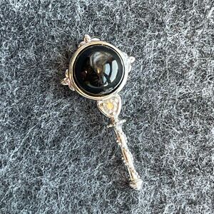 Magic wand with a Hypersthene stone pendant, will brings good luck and wealth🪄